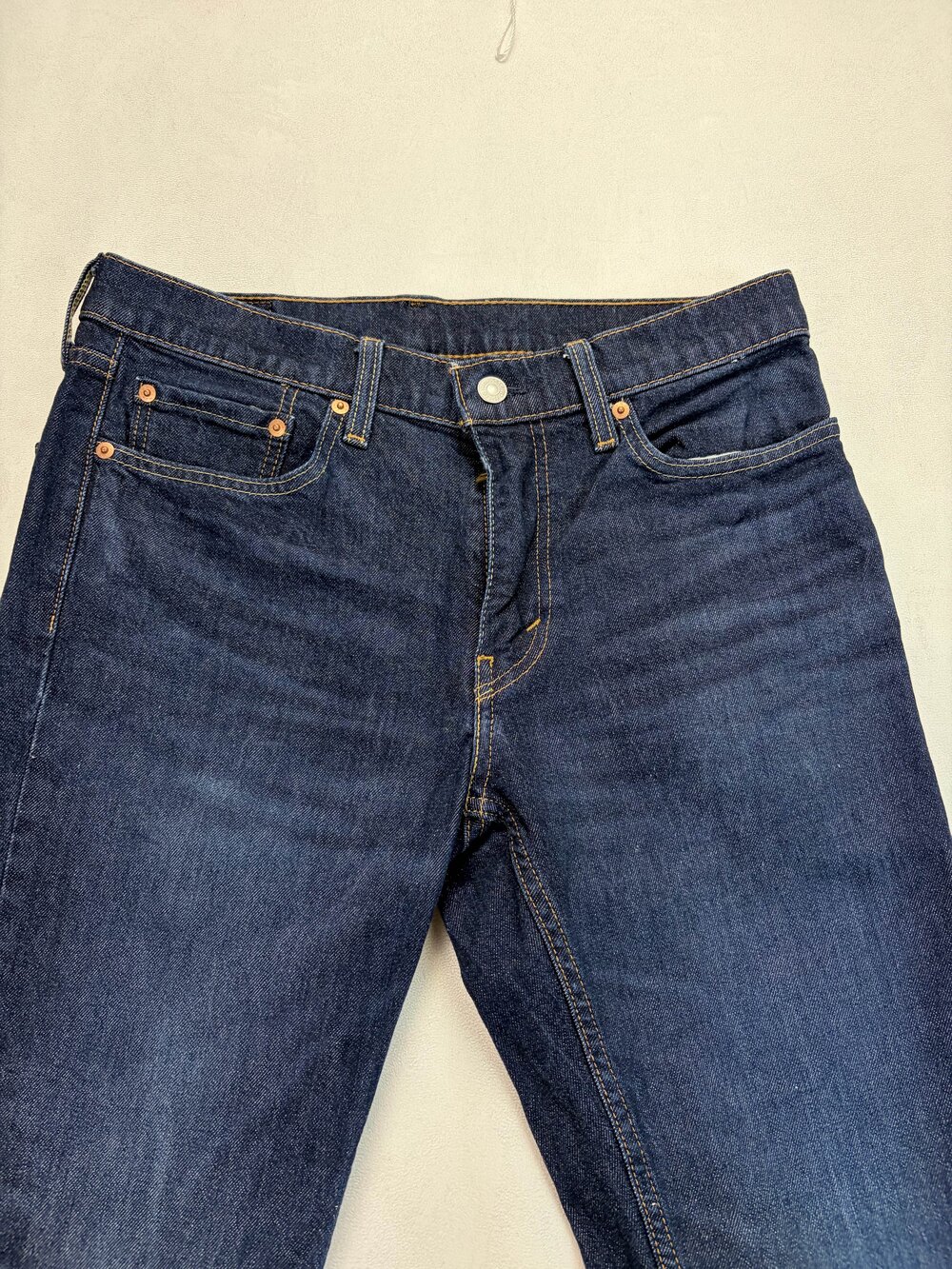 Levi's Men's Straight Jeans 32x30 Dark Indigo - Picture 7 of 13